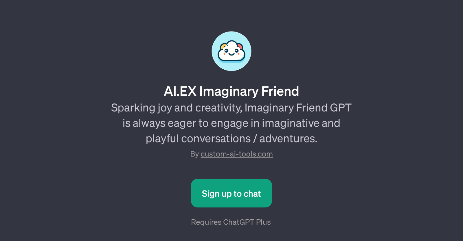 AI.EX Imaginary Friend website