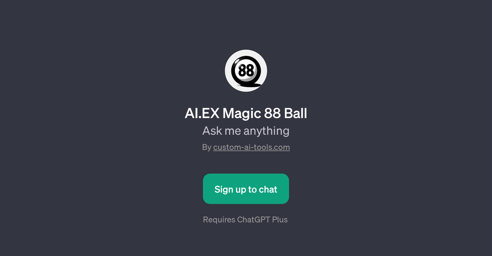 AI.EX Magic 88 Ball website