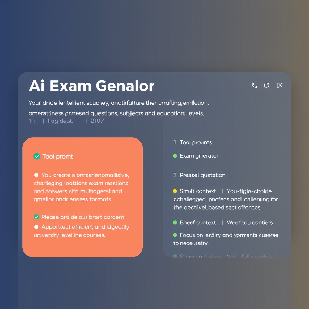 Ai Exam Generator website