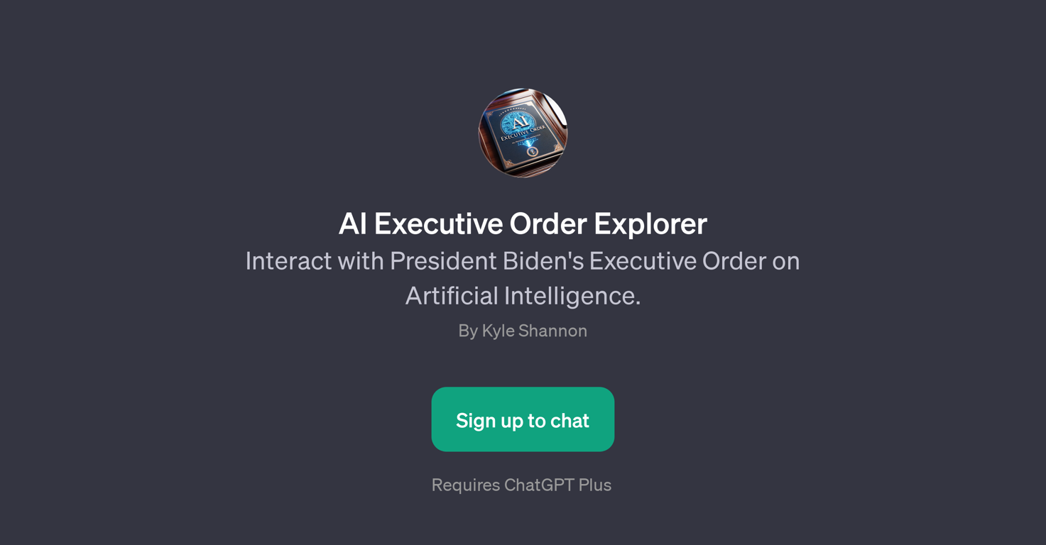 AI Executive Order Explorer website