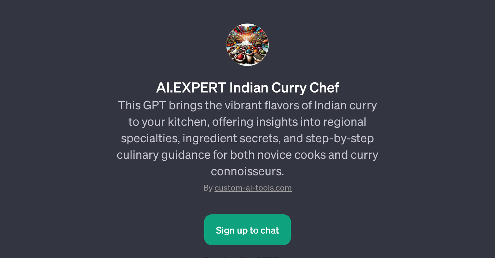 AI.EXPERT Indian Curry Chef website