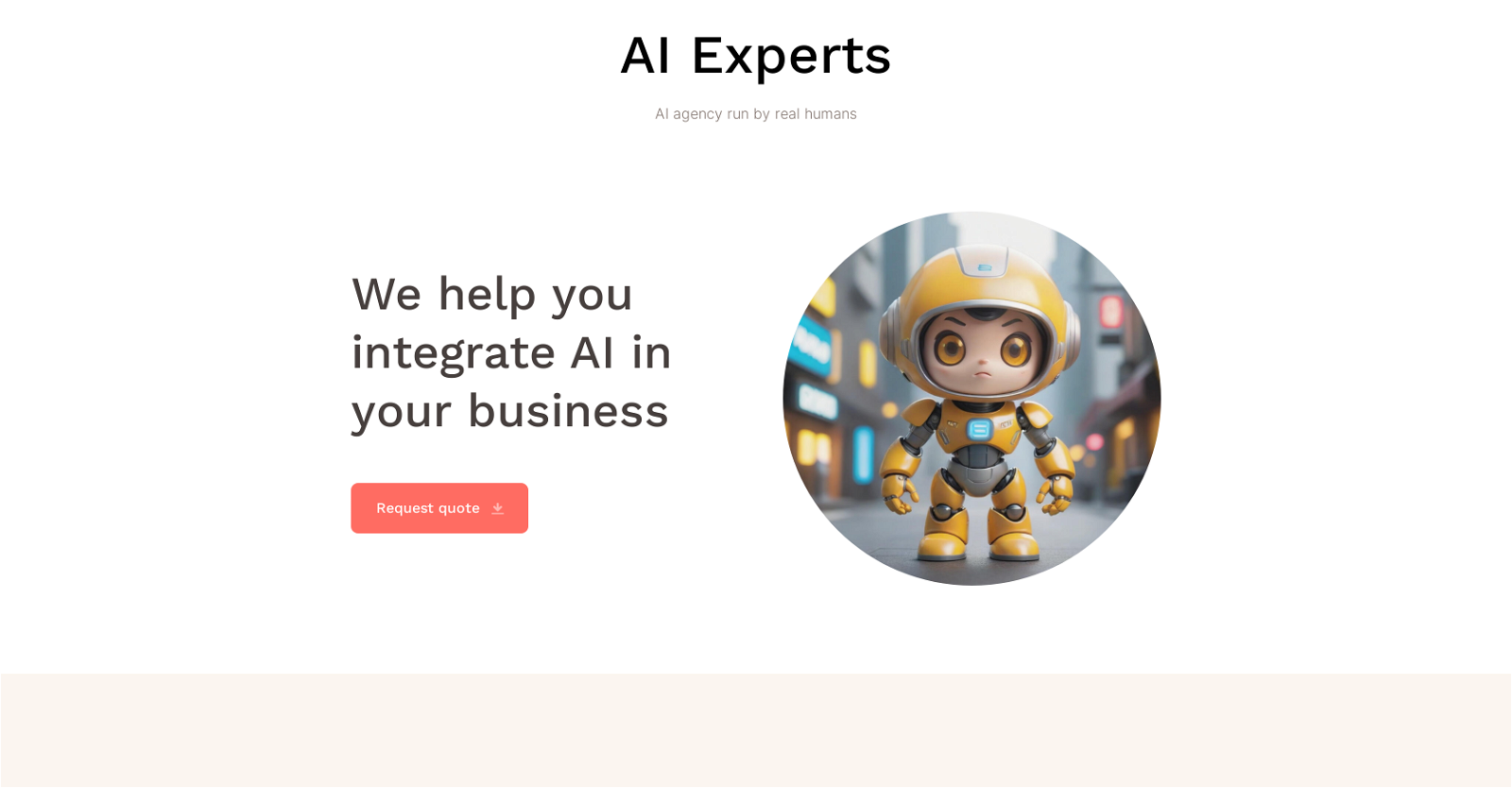 AI Experts website