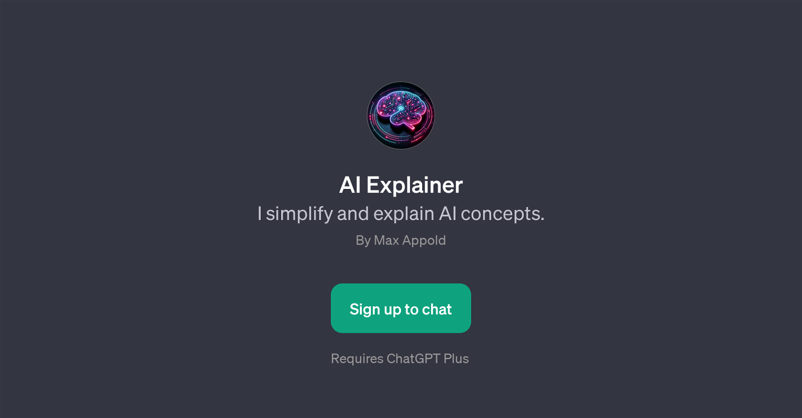 AI Explainer website