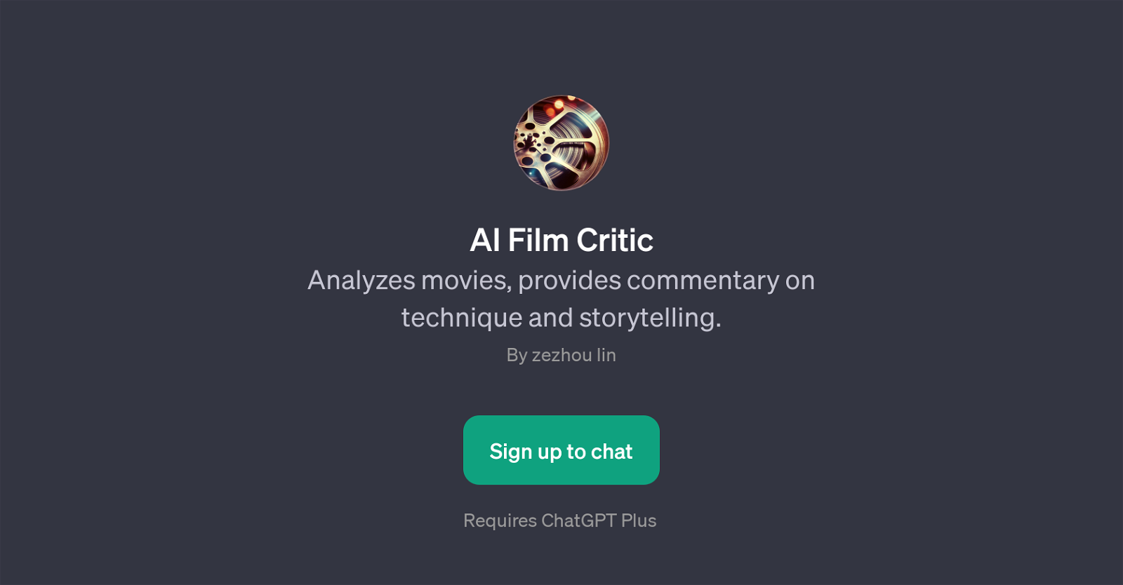 AI Film Critic website
