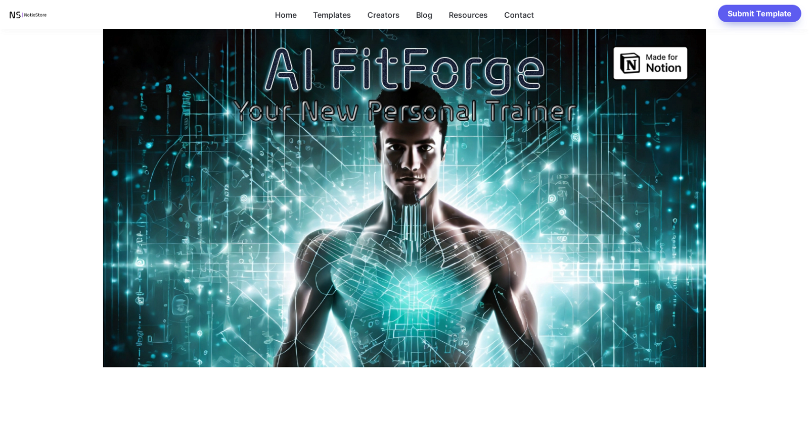 AI FitForge website