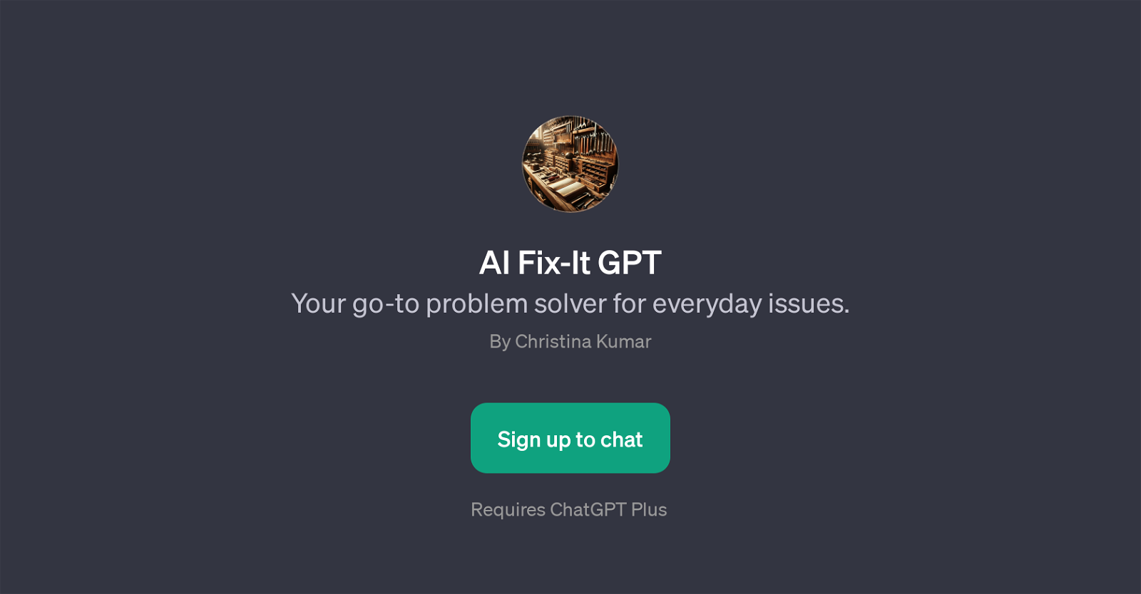 AI Fix-It GPT website