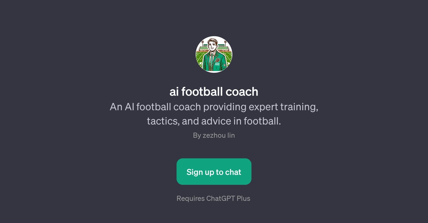 AI Football Coach website