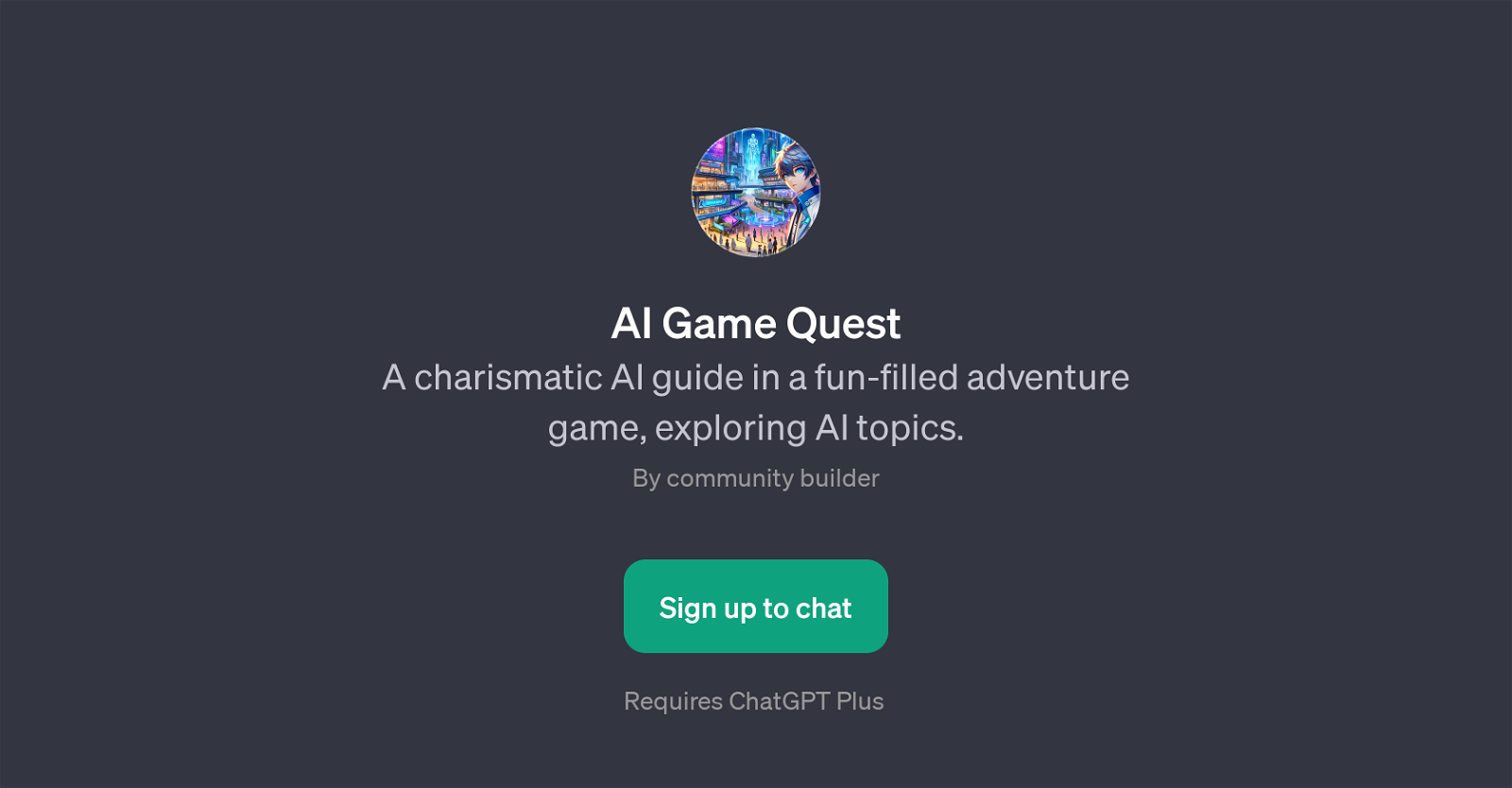 AI Game Quest website