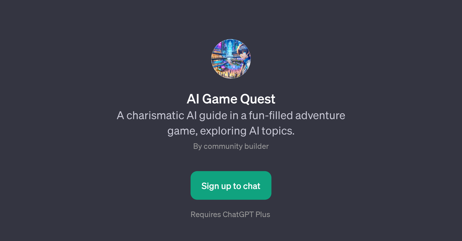 AI Game Quest website