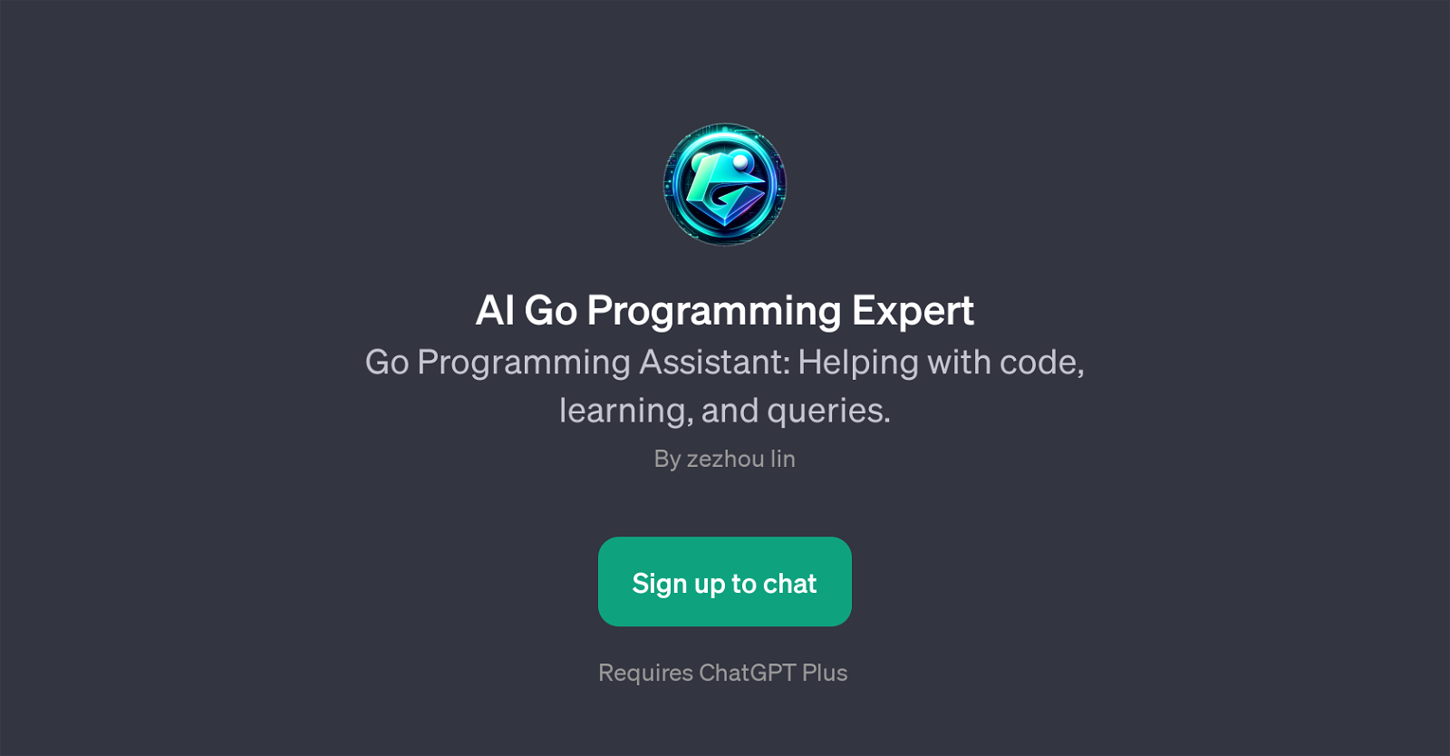 AI Go Programming Expert website