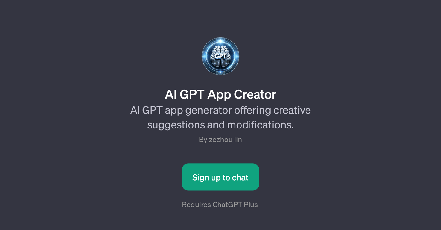 AI GPT App Creator website