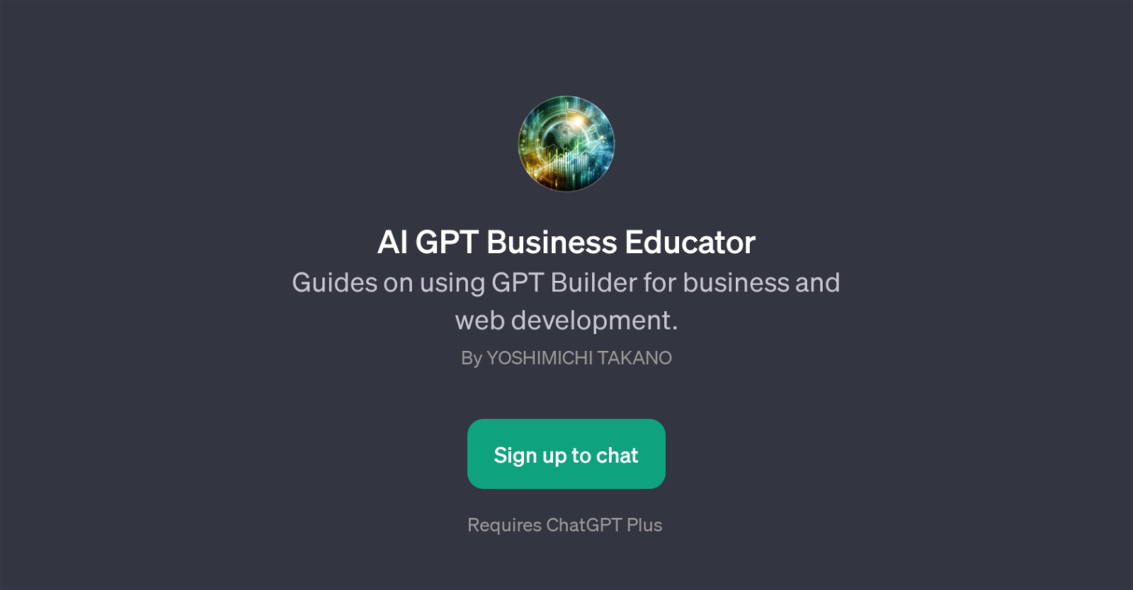 AI GPT Business Educator website