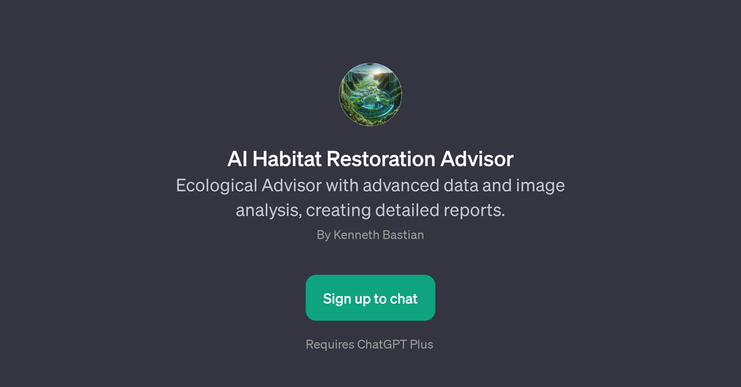 AI Habitat Restoration Advisor website