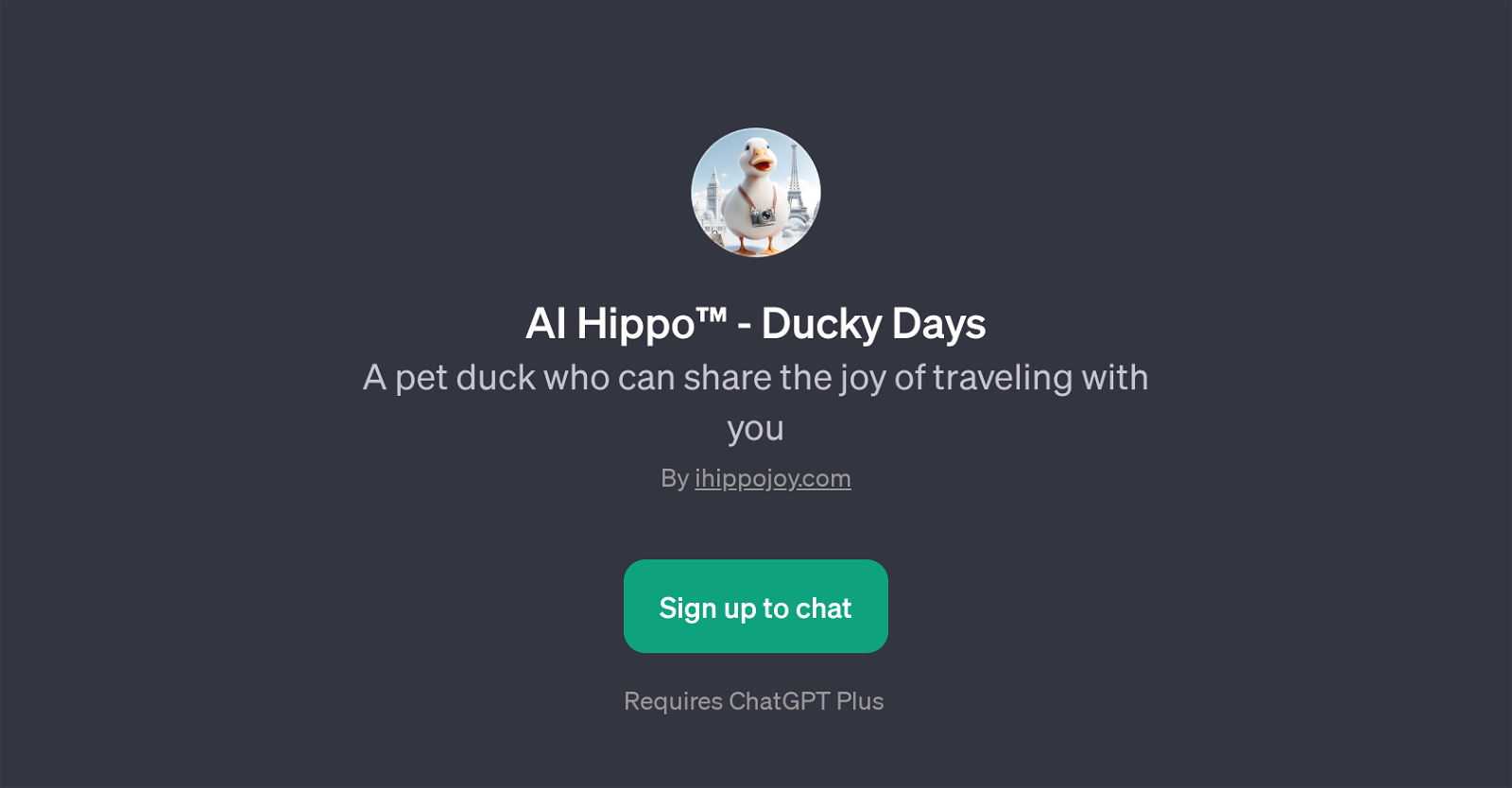 AI Hippo - Ducky Days website