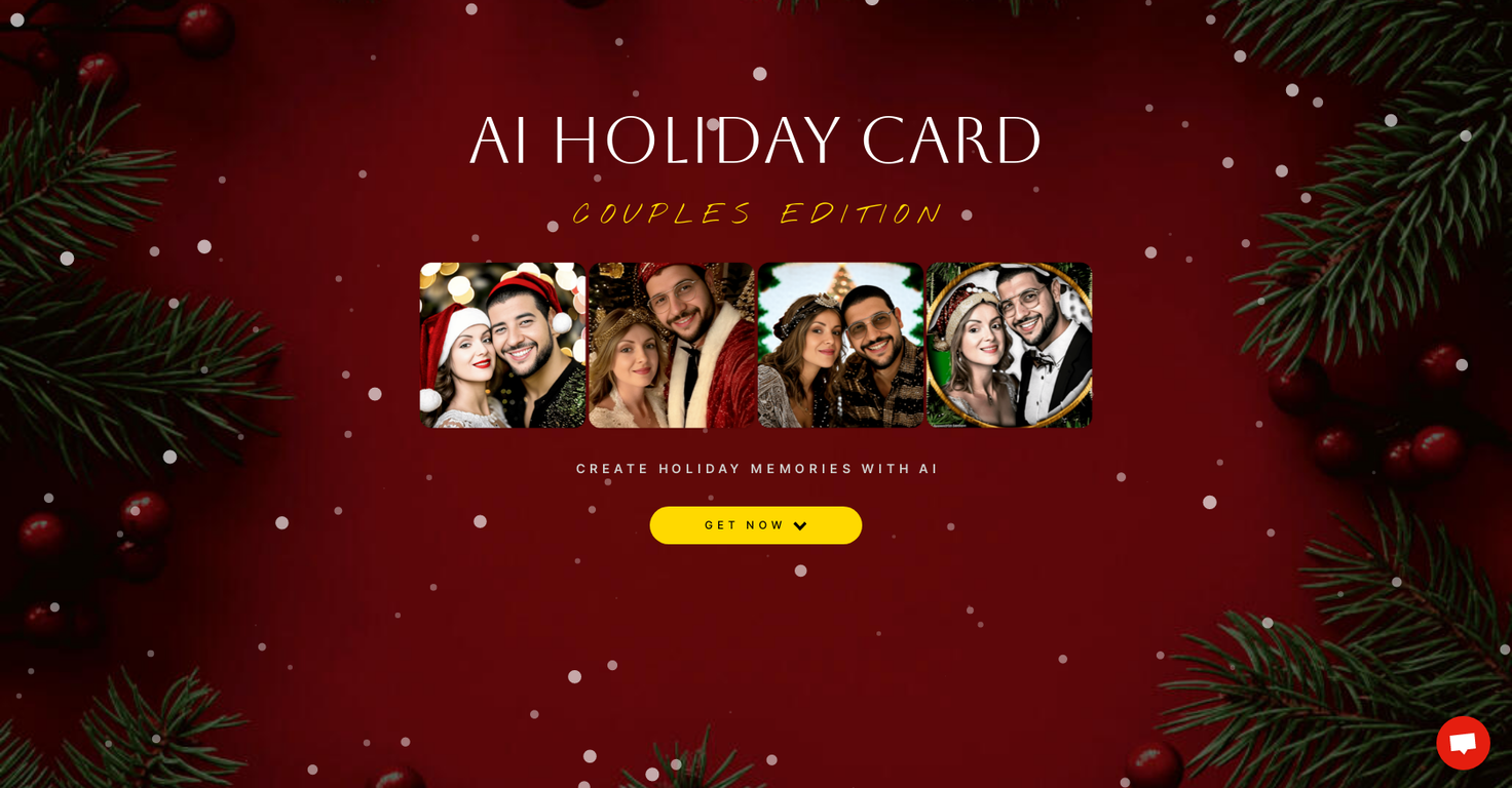 AI Holiday Cards website