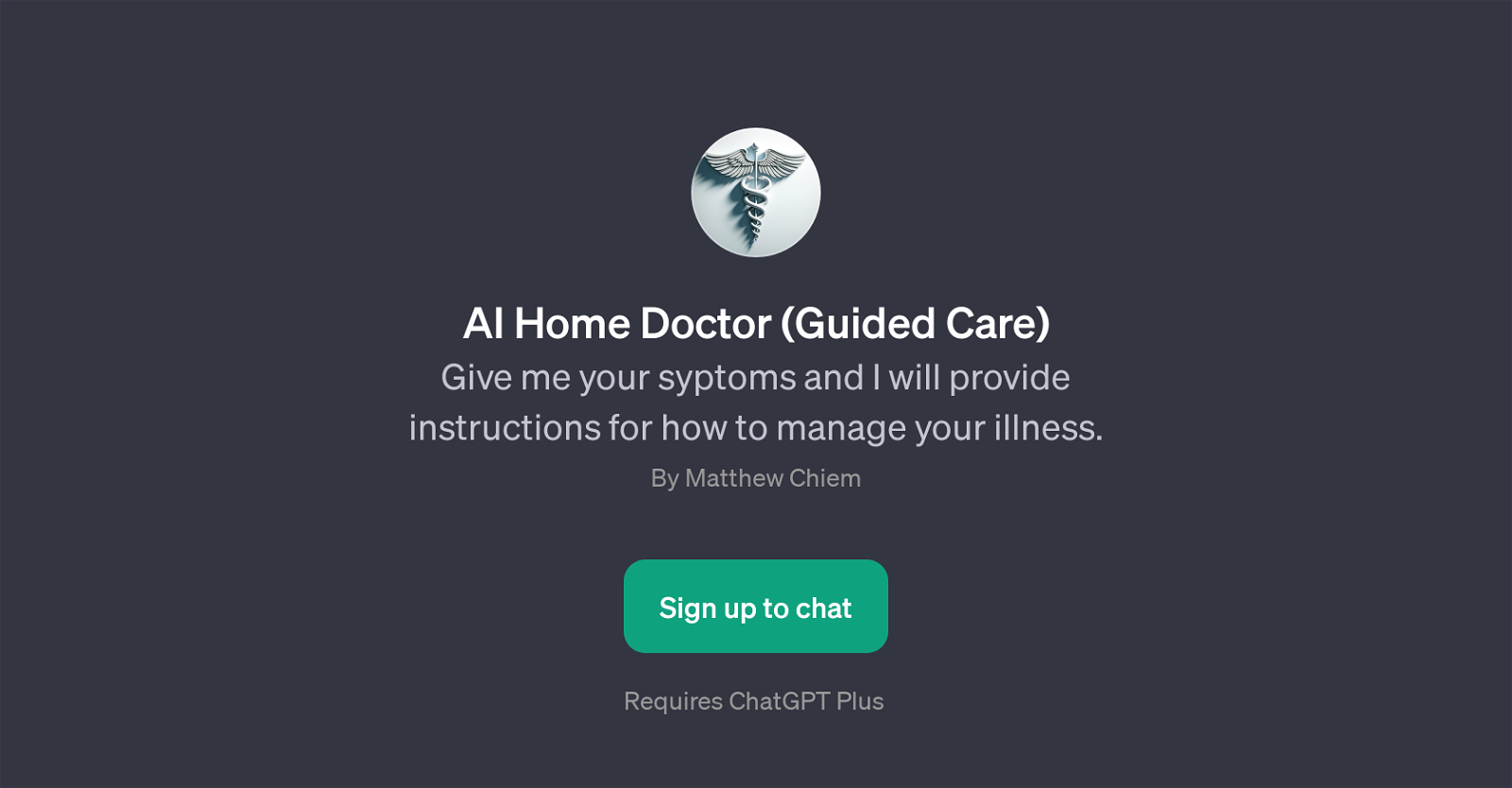 AI Home Doctor (Guided Care) website
