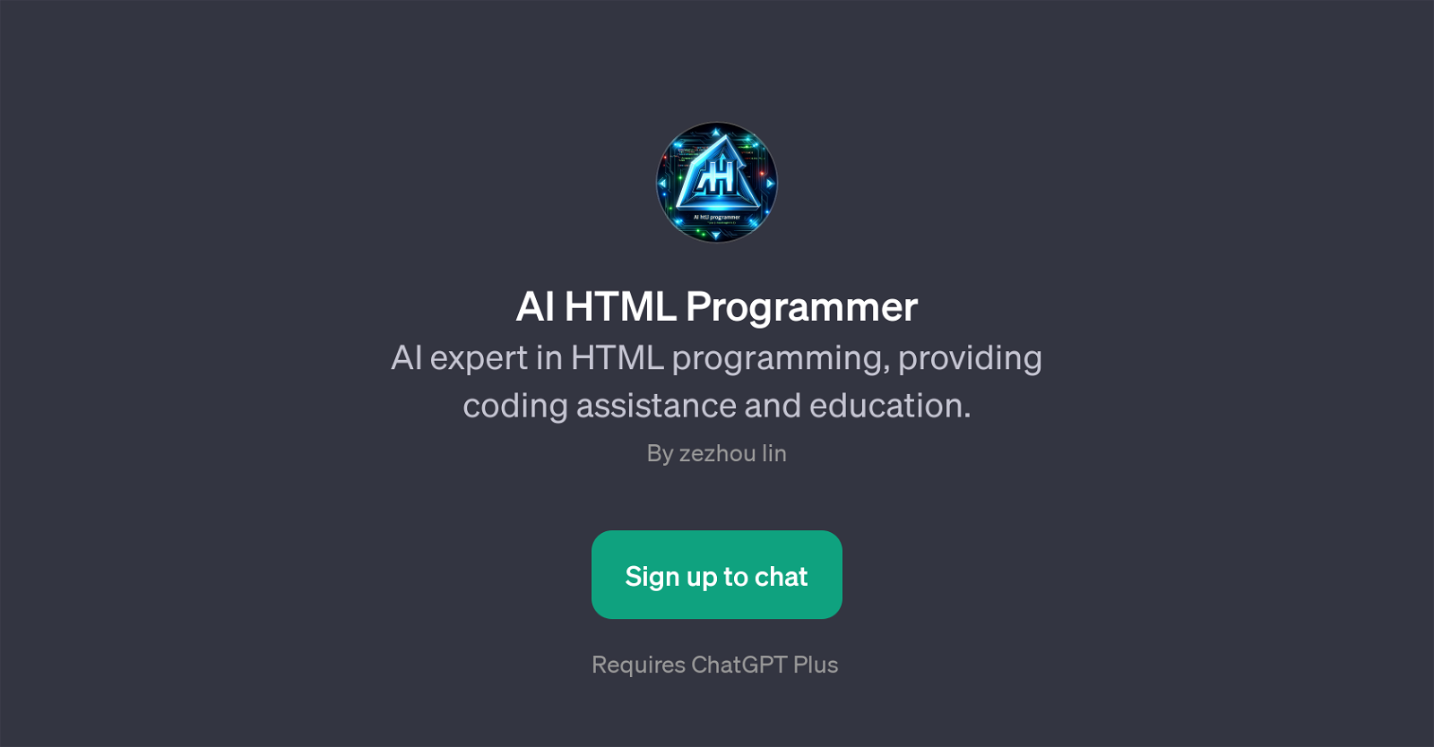 AI HTML Programmer website