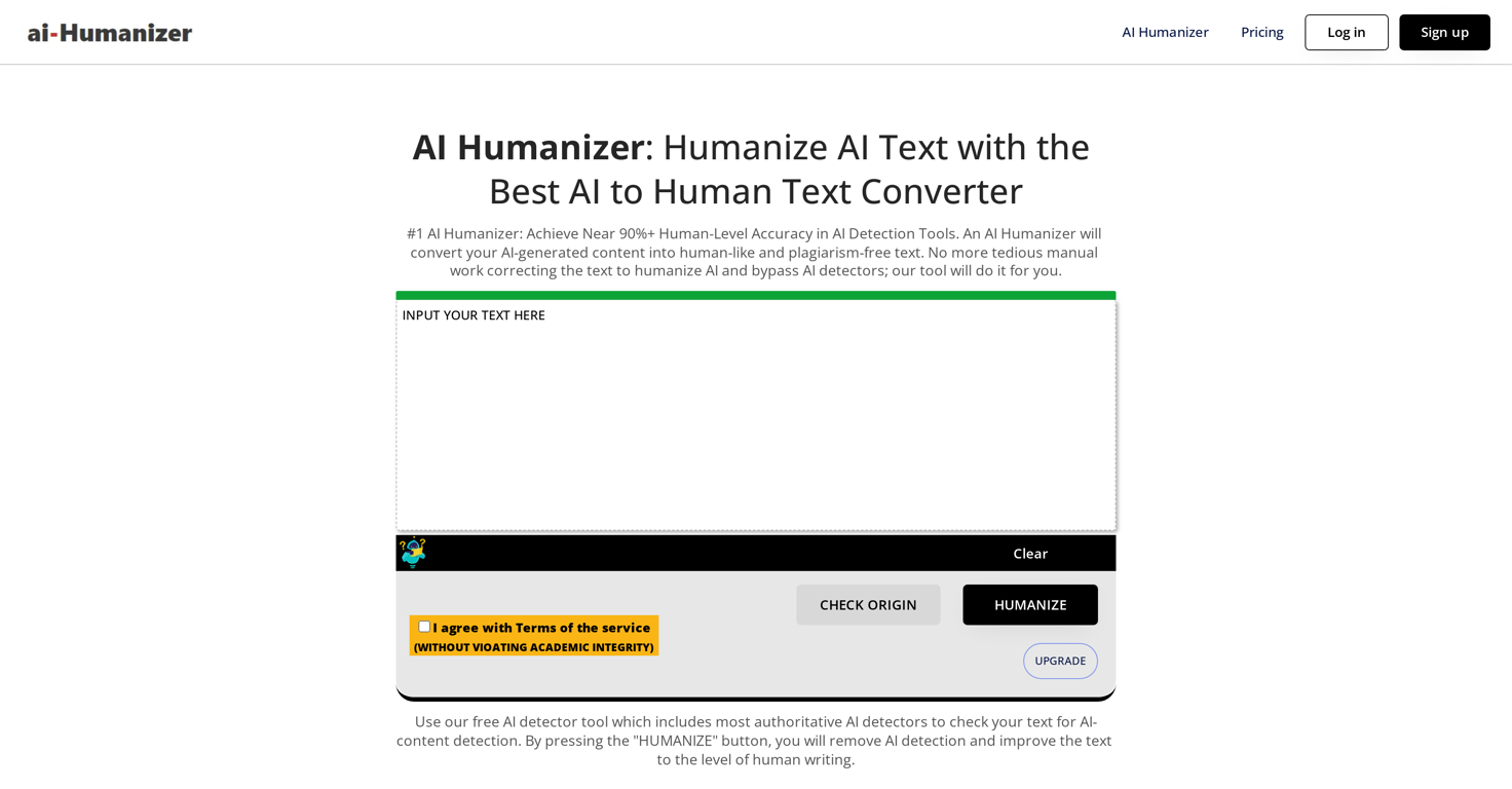 AI Humanizer.com website