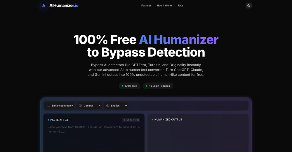 AI Humanizer.io website