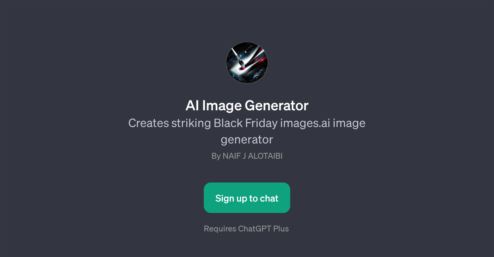 AI Image Generator website