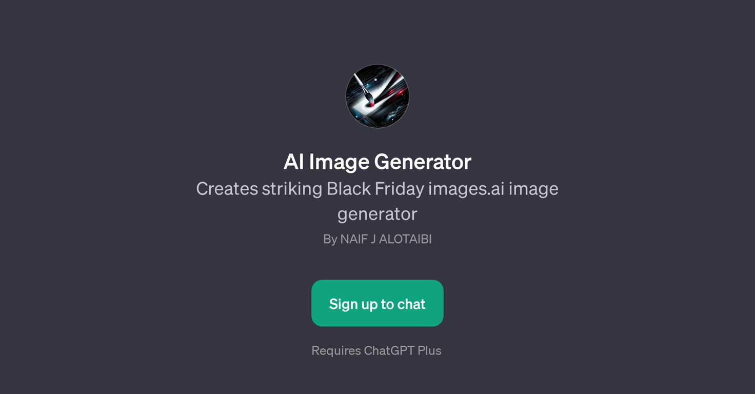 AI Image Generator website