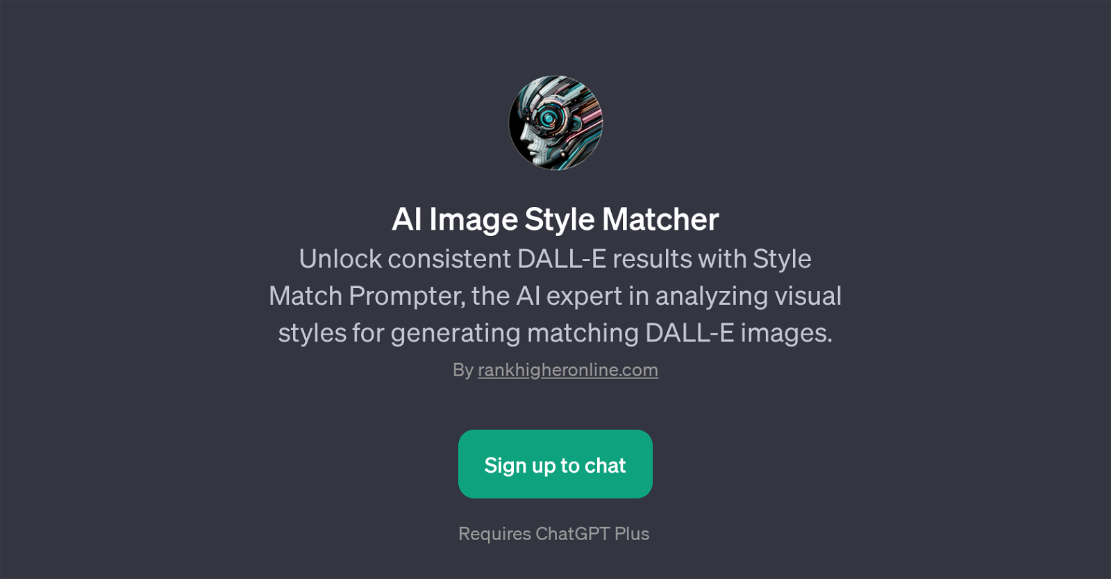 AI Image Style Matcher website
