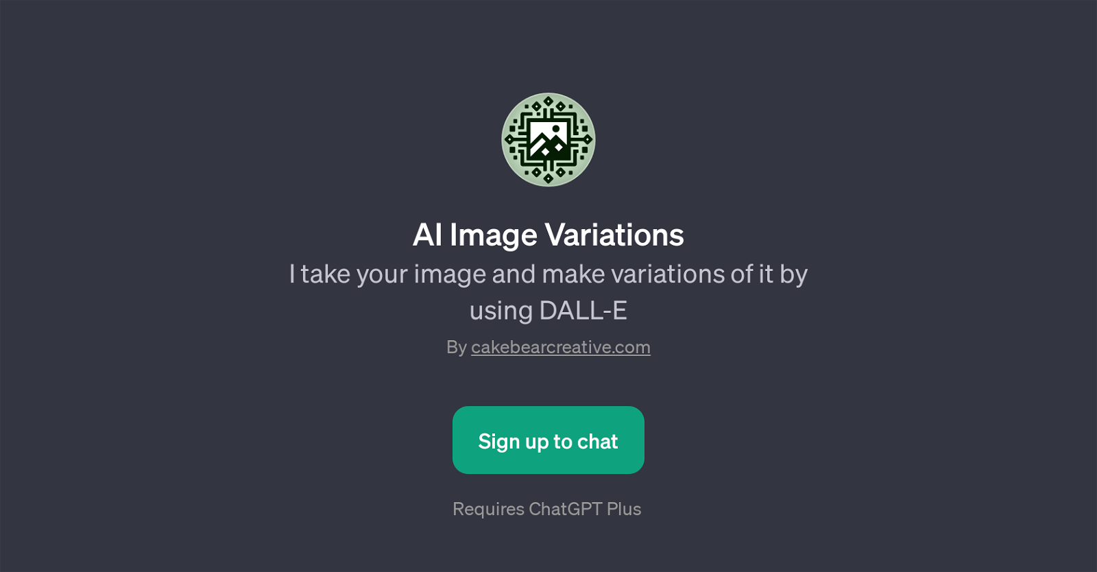 AI Image Variations website