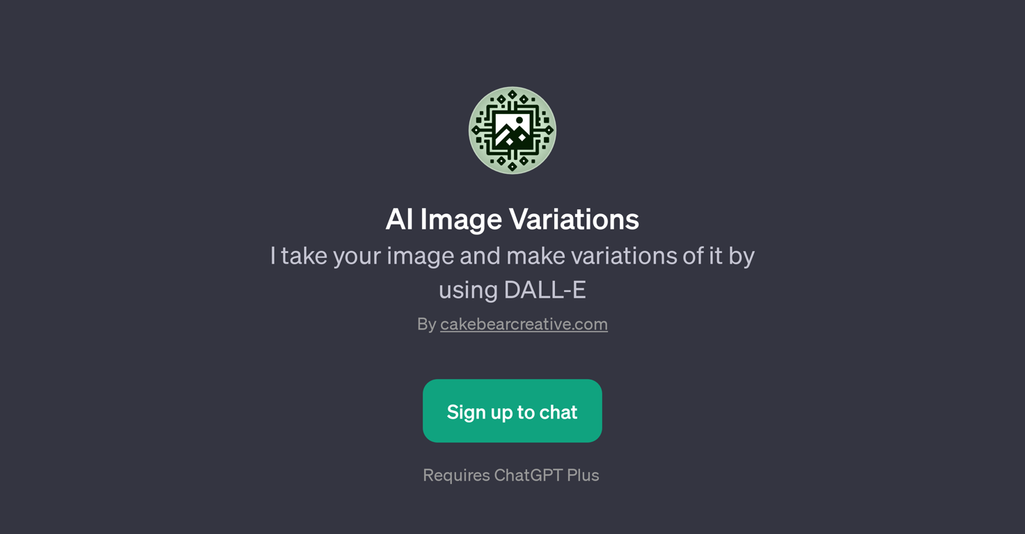 AI Image Variations website