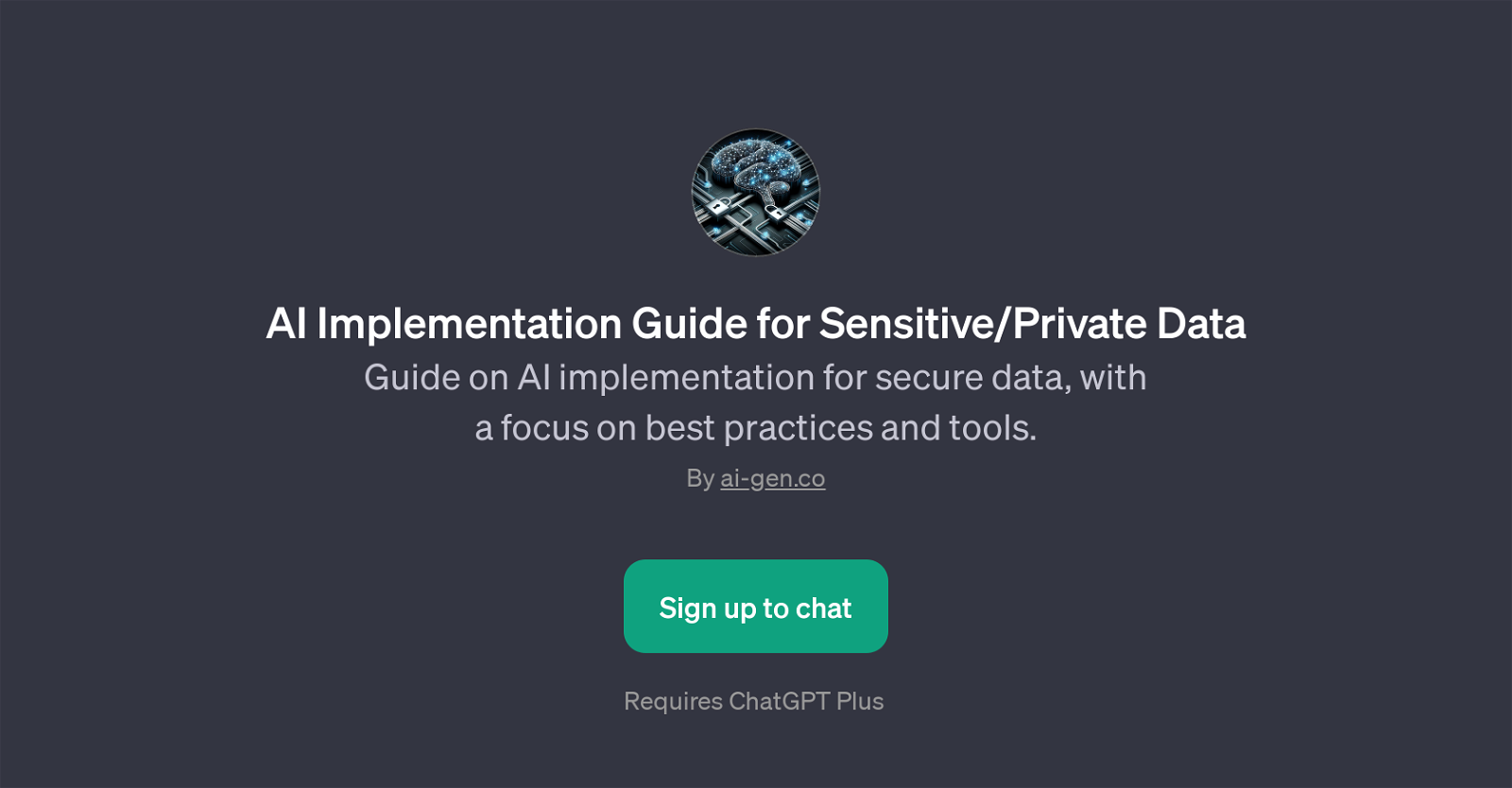 AI Implementation Guide for Sensitive/Private Data website