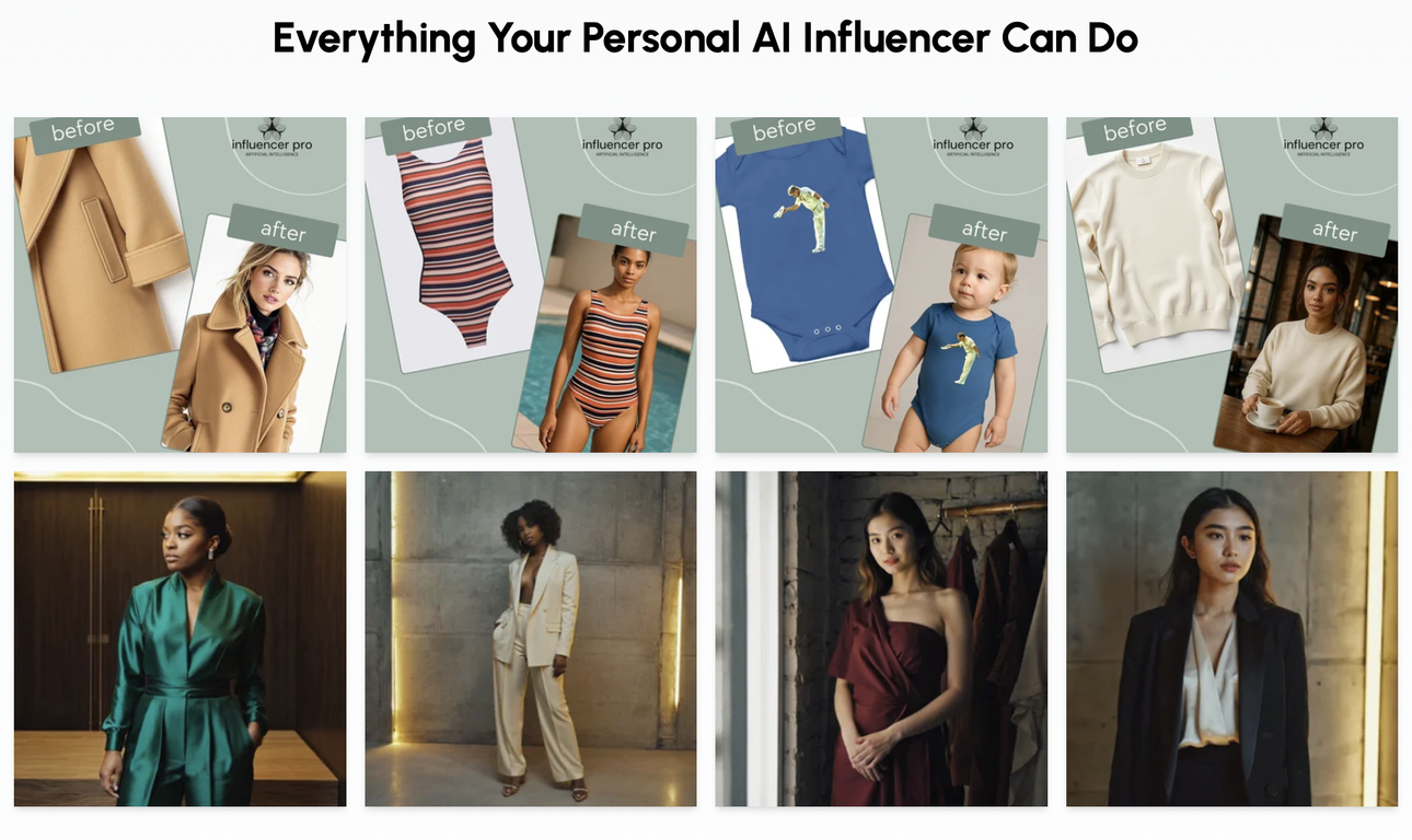 AI Influencer Pro website