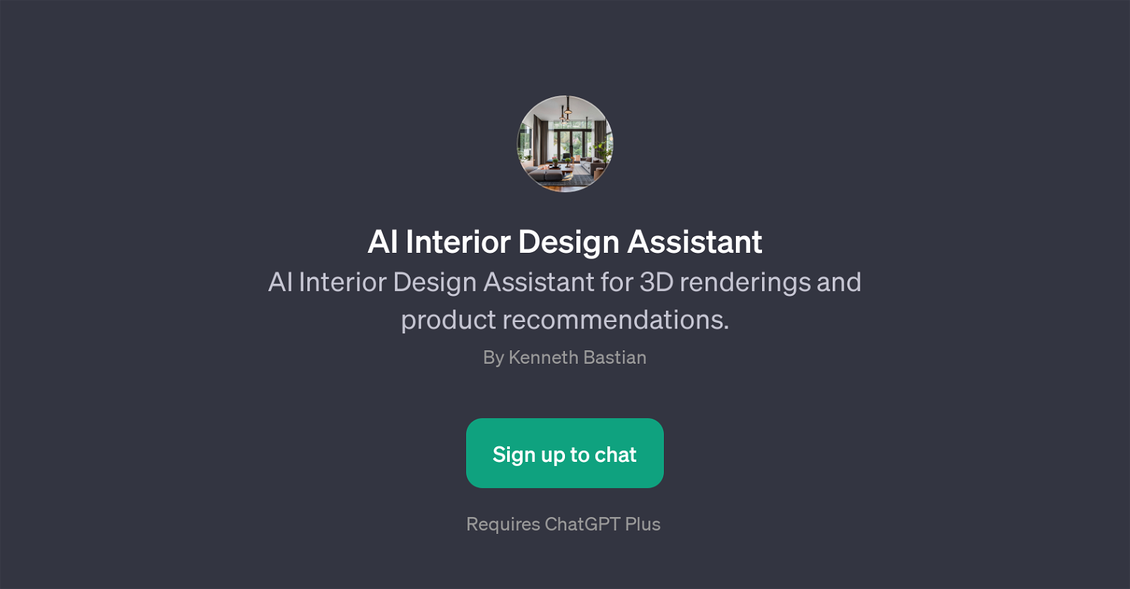 AI Interior Design Assistant website
