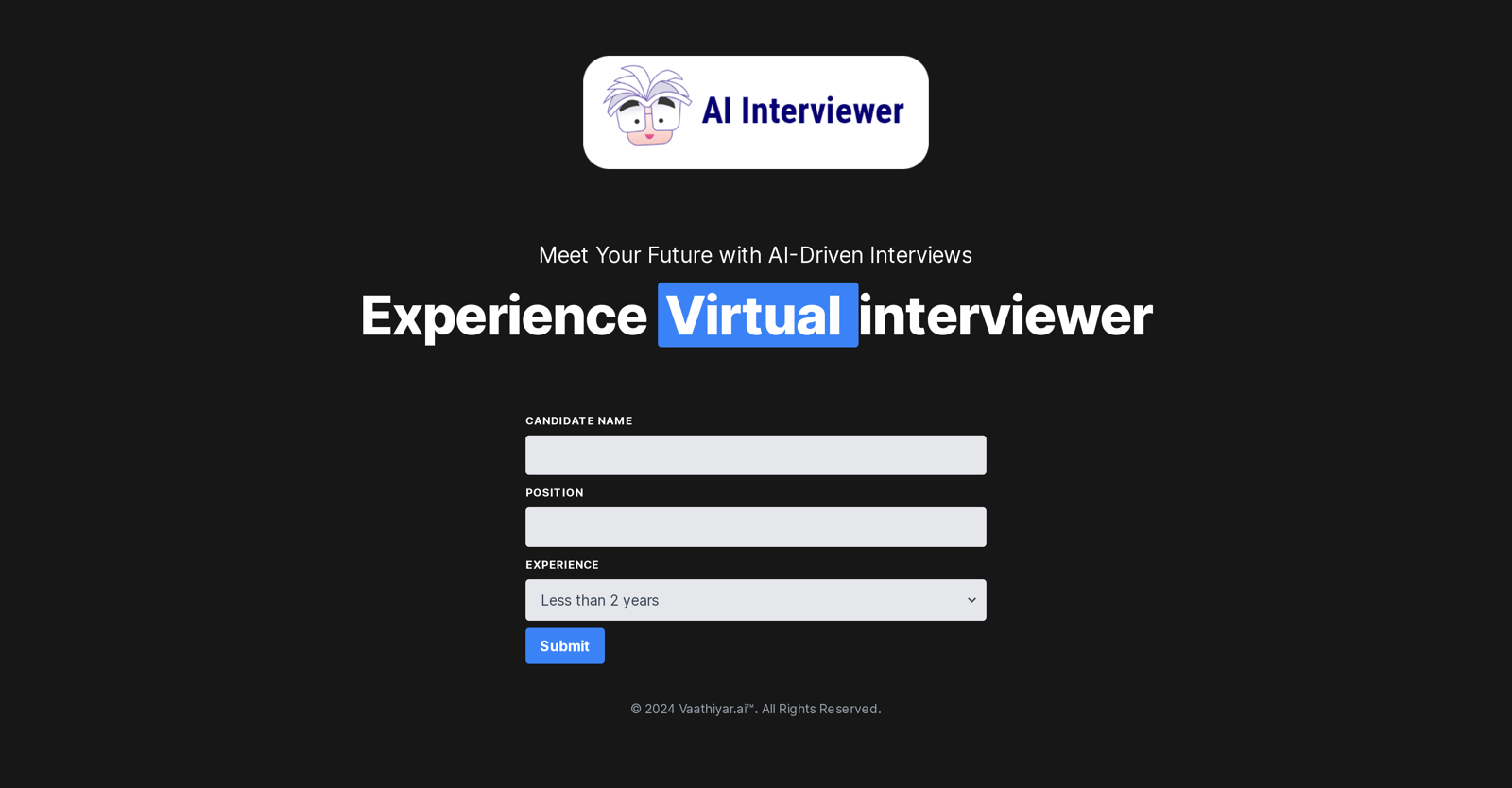 AI Interviewer website