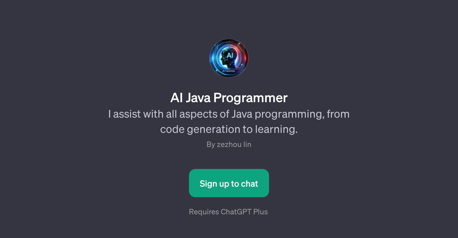 AI Java Programmer website