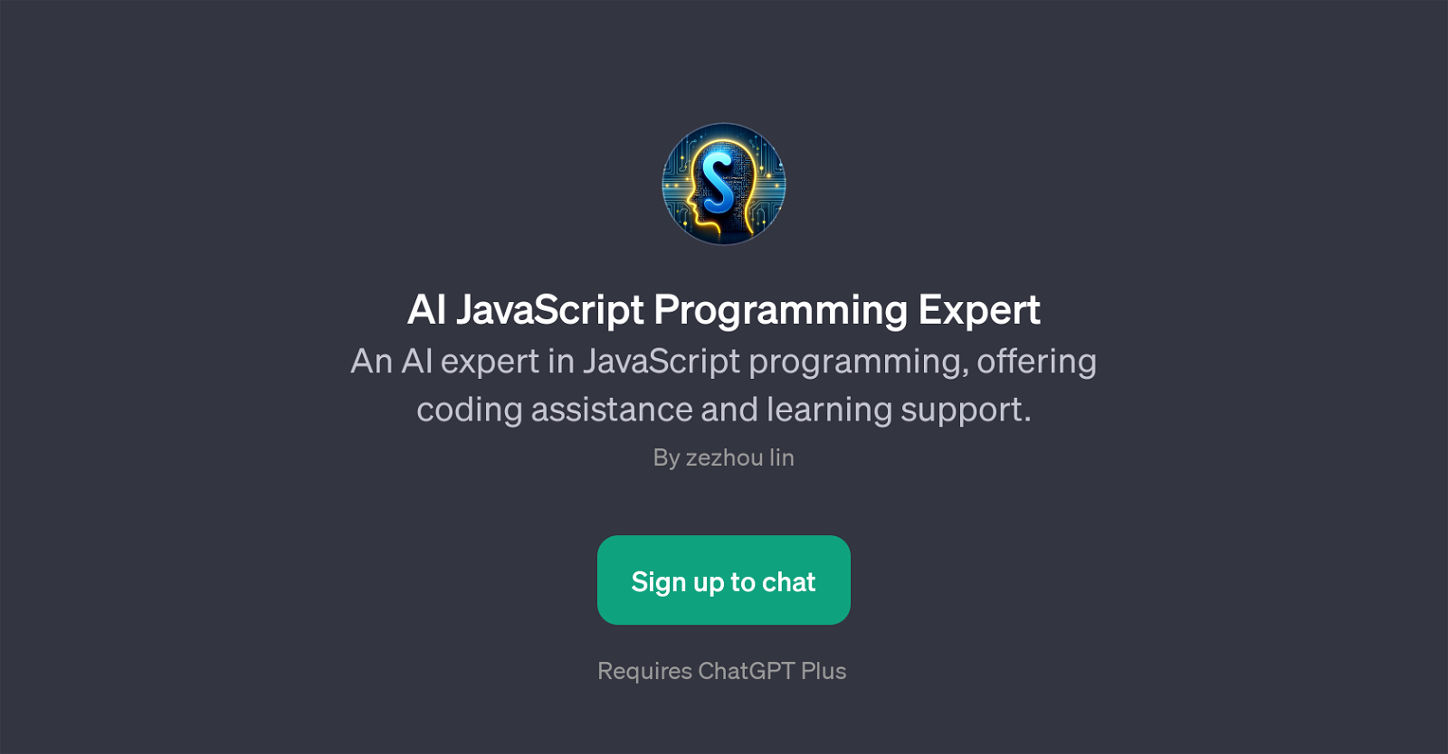 AI JavaScript Programming Expert website