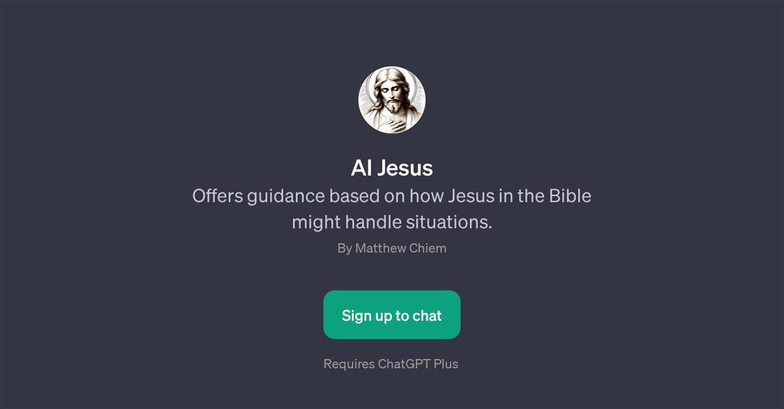AI Jesus website