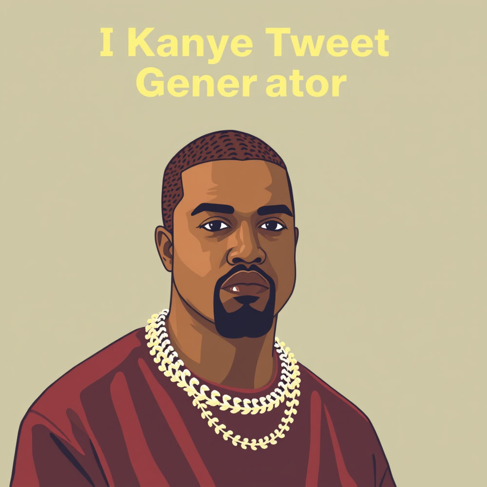 Ai Kanye Tweet Generator website
