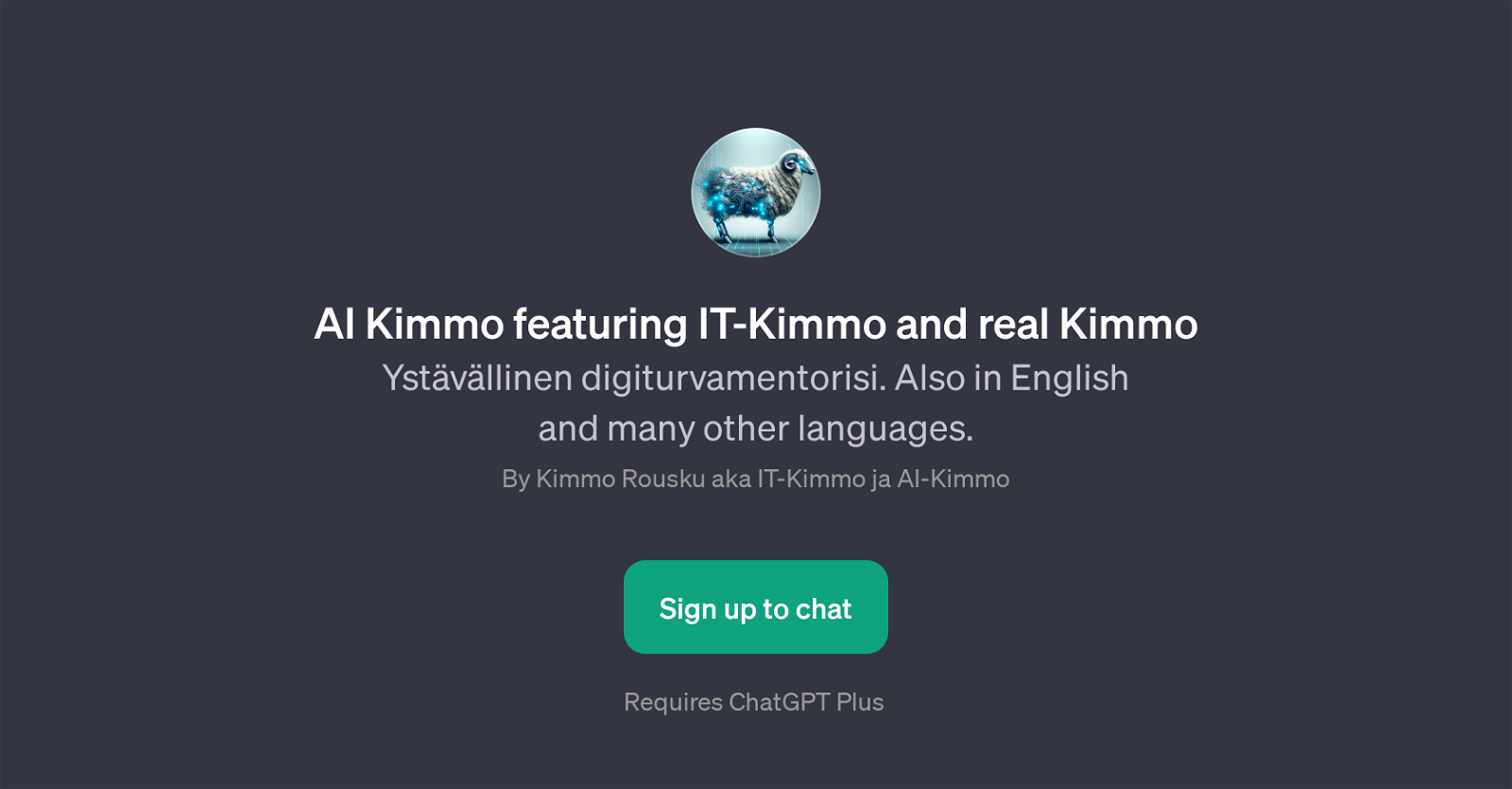 AI Kimmo website
