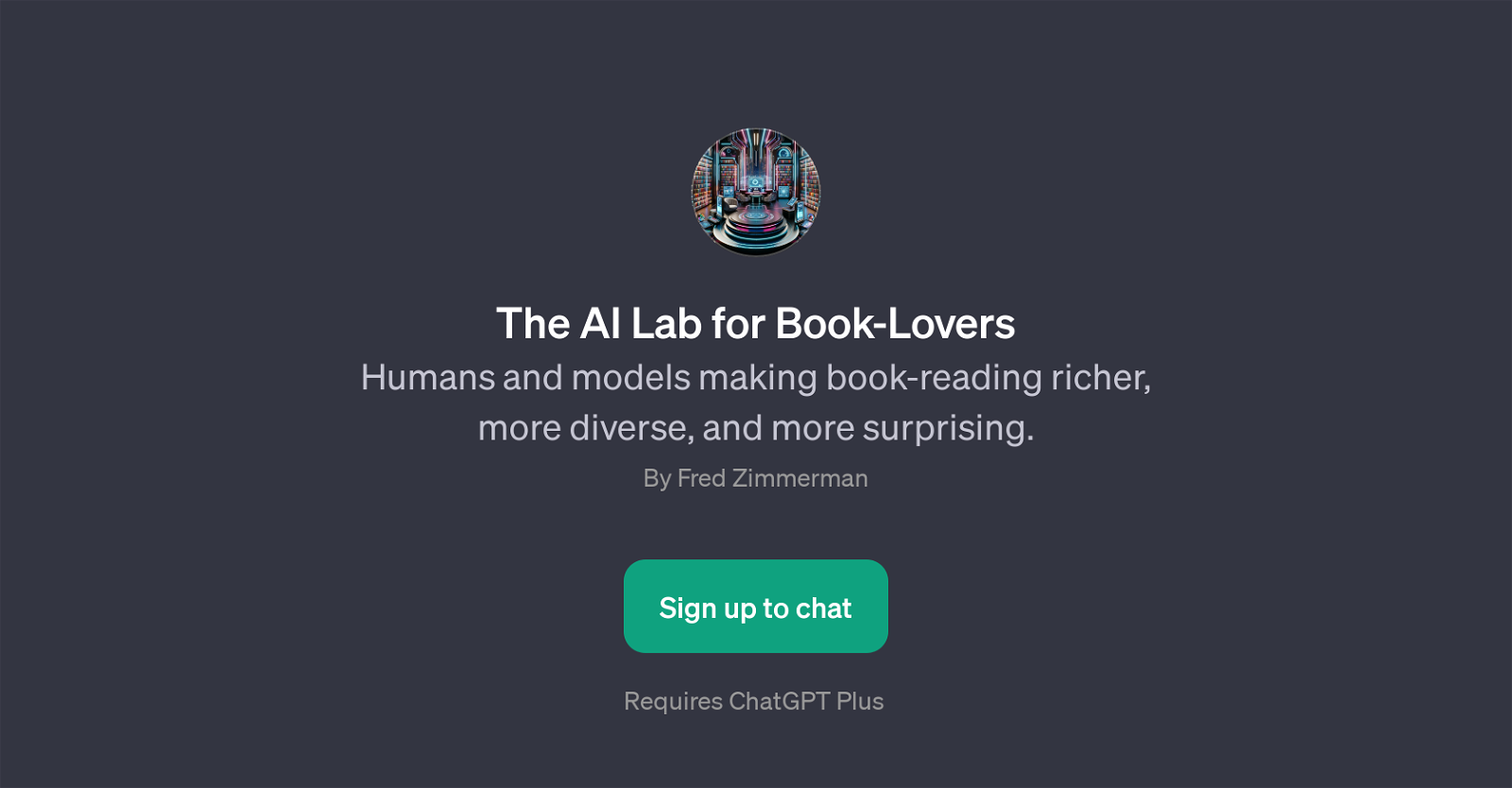 AI Lab for Book-Lovers website