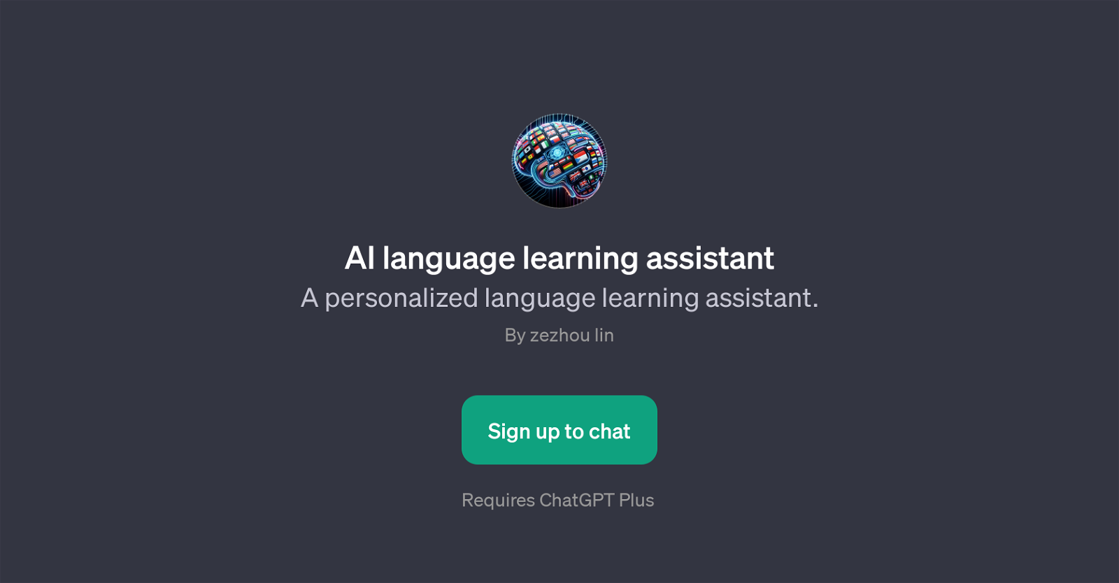 AI Language Learning Assistant website