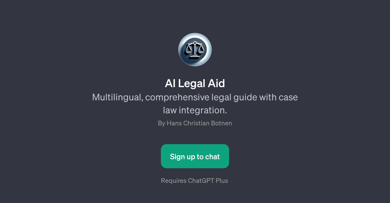 AI Legal Aid website