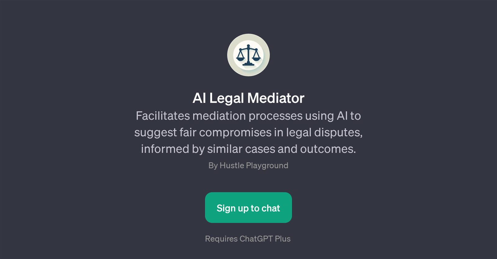 AI Legal Mediator website