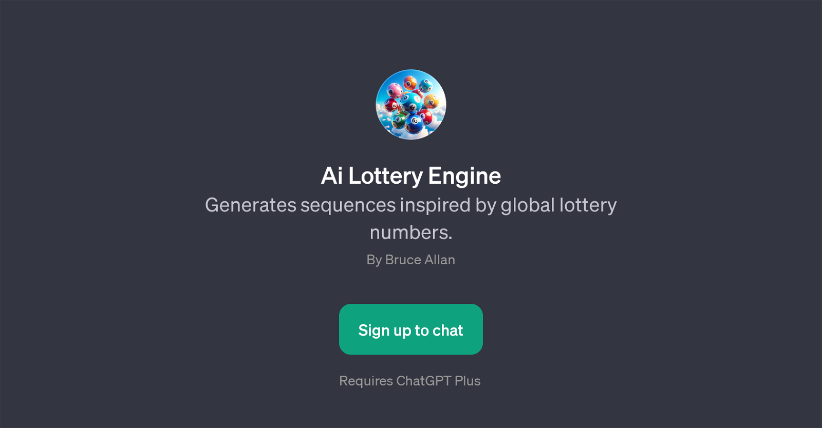 Ai Lottery Engine website