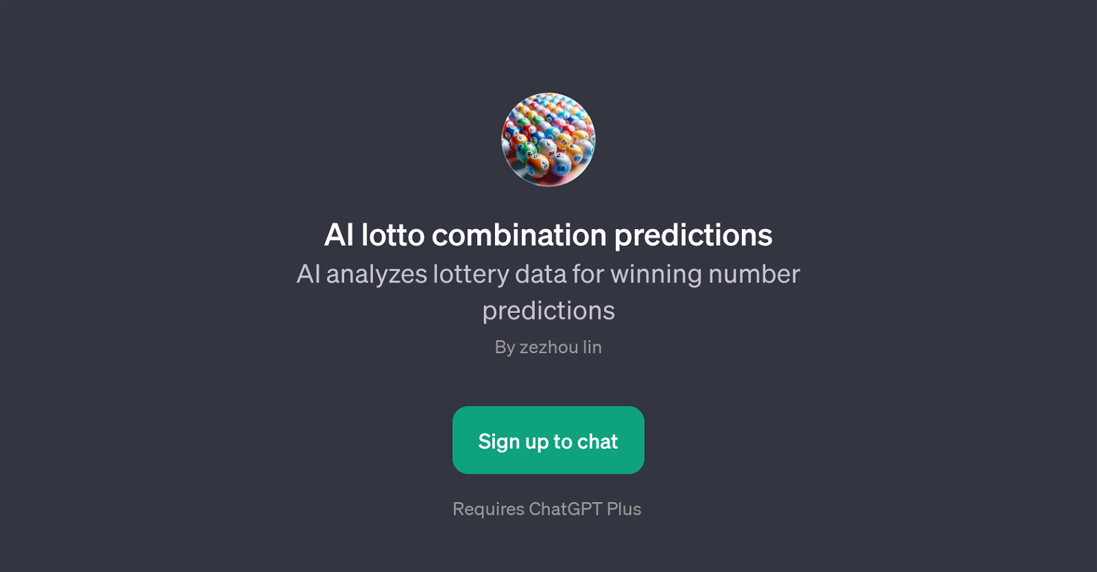 AI Lotto Combination Predictions website