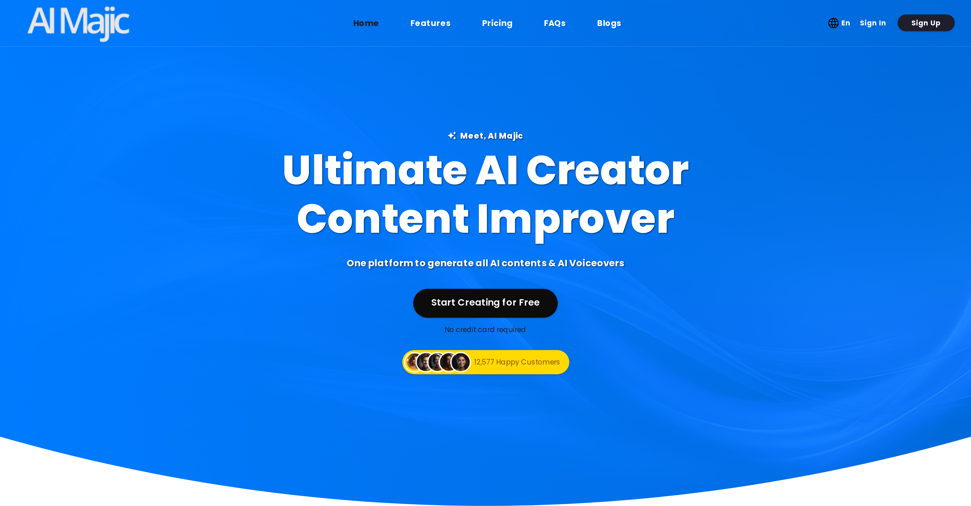 AI Majic website