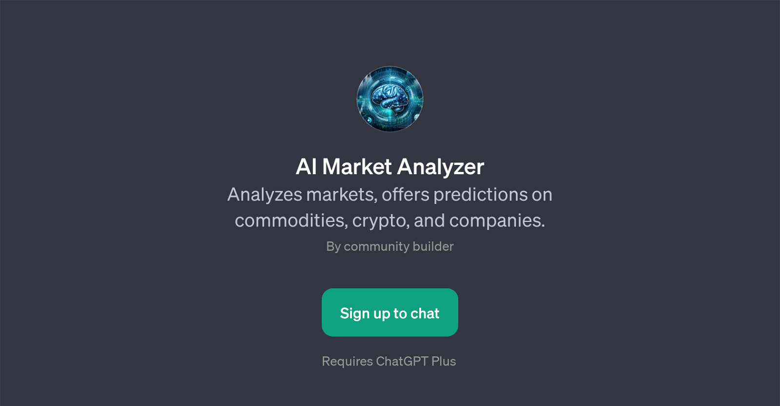 AI Market Analyzer website