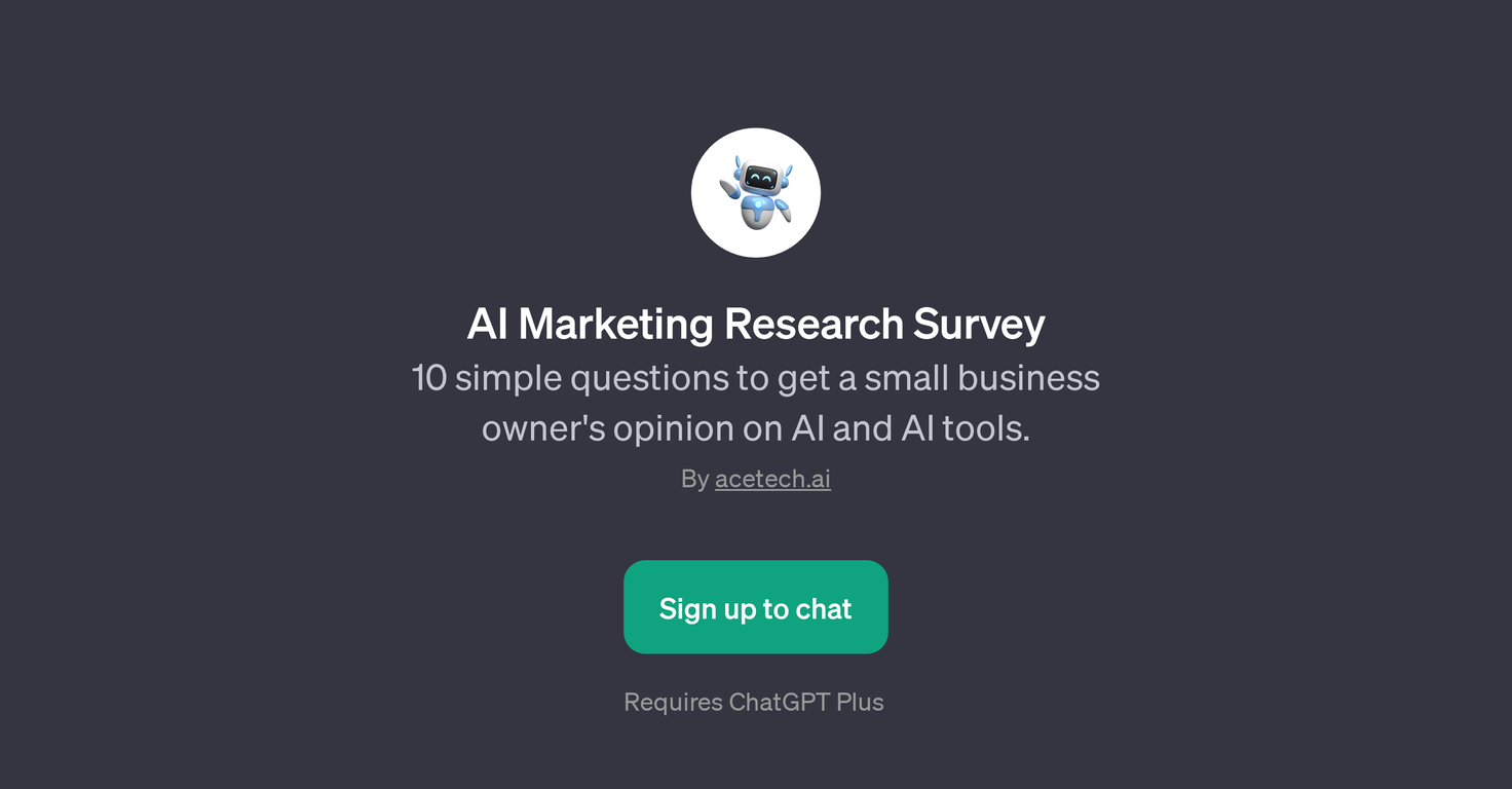 AI Marketing Research Survey website