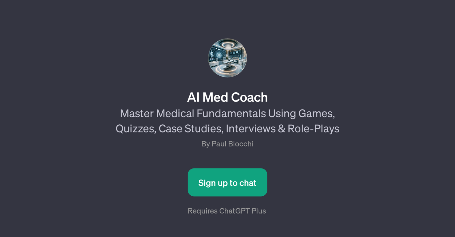 AI Med Coach website