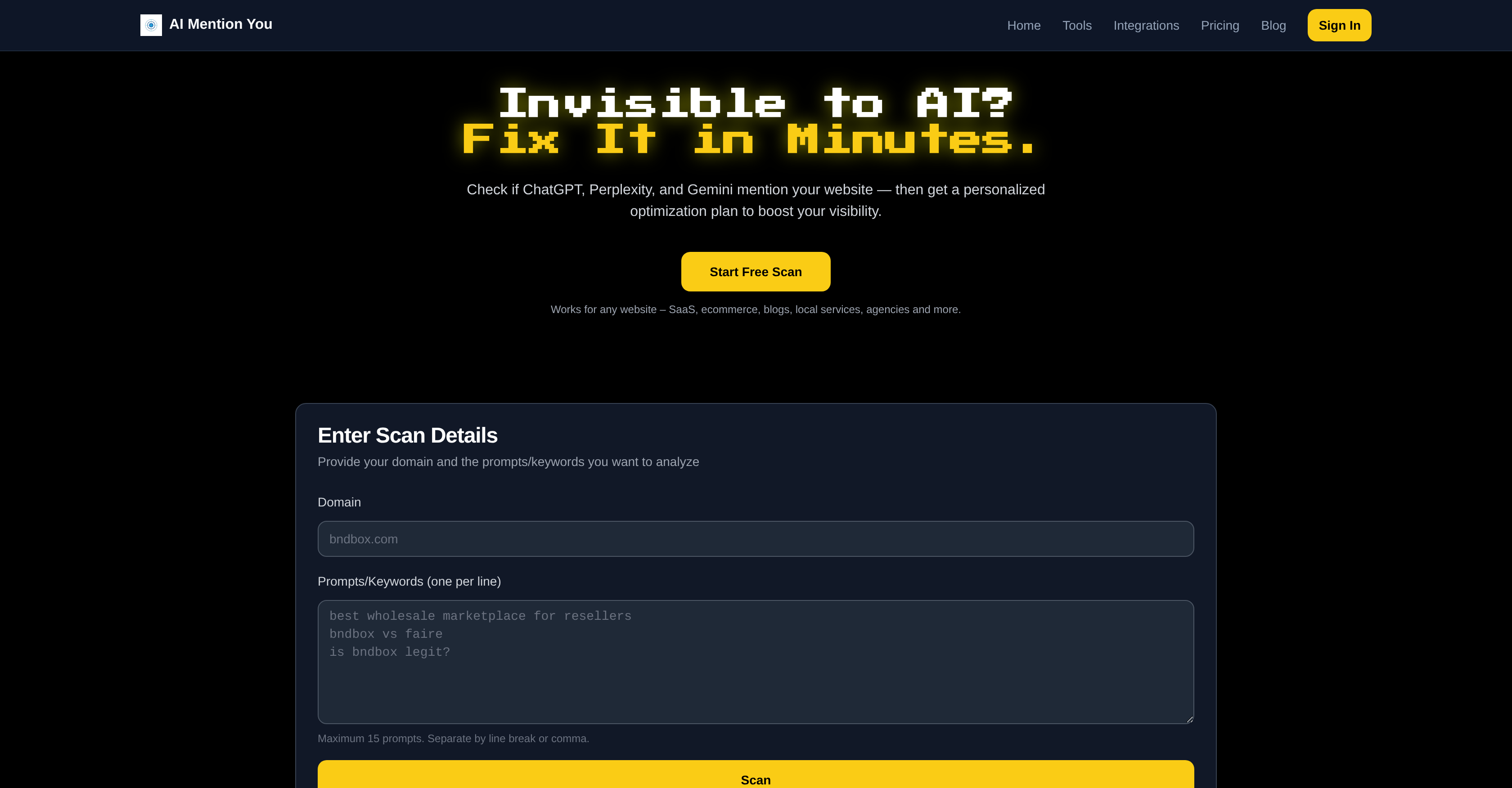 AI Mention You preview