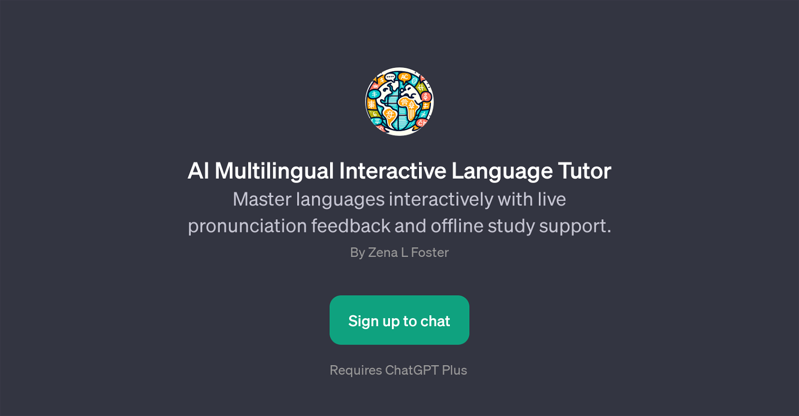 AI Multilingual Interactive Language Tutor website