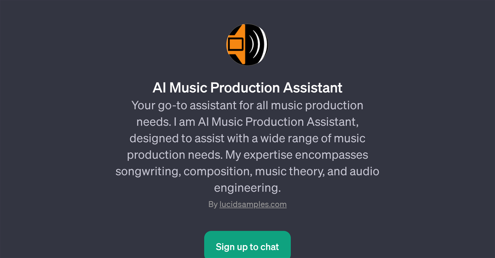 AI Music Production Assistant website